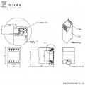 Caixa Plástica DIN 75X55X108 T.I - Patola - Caixa 86