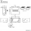 Caixa Plástica   DIN 98X48/2TI - Patola