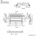 Caixa Plástica   DIN 98X48/2TI - Patola