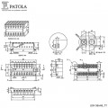 Caixa Plástica   DIN 98X48/2TI - Patola