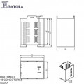 Caixa Plástica Din FDO 18 Conectores 75x55x105 - Patola - Caixa 100
