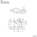 Suporte para Trilho injetado com Trava SP-TR - Caixa 80A - Patola