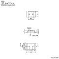 Suporte para Trilho injetado com Trava SP-TR - Caixa 80A - Patola