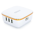 Hub 6 Portas Kaidi Kd-601 Carregador Rápido Turbo Usb 2.0 Cor Branco - KD-601