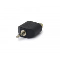 Adaptador Plug P2 Mono 3,5mm para Jack RCA Duplo Estéreo - JD-W8012 - Jinda