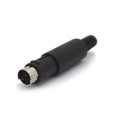 Conector Mini Din Macho JL21323/6P 6 Pinos Com Rabicho  - Jiali