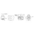 Conector RJ11 6P4C 4 Vias - JL52001C