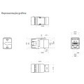 Keystone Fêmea RJ45 CAT6 8P8C Branco - WT-2002