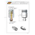 Adaptador de Conversão SMA Macho X N Fêmea - KLC-038 - Gav 61 - KLC