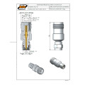 Adaptador de Conversão TNC Fêmea X SMA Macho - KLC-81 - Gav 52 - KLC