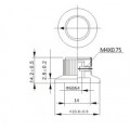 Knob Numerado (0-09) Preto - KN-135A 