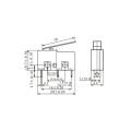 Chave Micro Switch com Haste de 18mm 5A/125/250V 3T - KW11-3Z-5