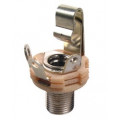 Jack J10 Mono Switchcraft 1/4" com rosca longa circuito fechado L12A - Cód. 10B040