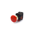 Botão de Emergência Tipo Cogumelo Pulsador 40mm Vermelho - LAY80-PC45 - JNG