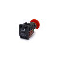 Botão de Emergência Tipo Cogumelo Pulsador 40mm Vermelho - LAY80-PC45 - JNG