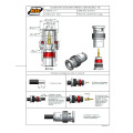 Conector BNC 50 Ohms Macho Reto Cabo Prensa Cabo RG-58 / RGC-58 - LM-1 - Gav 77 - KLC