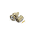 Conector BNC 50 Ohms Macho Reto Cabo Crimpagem RF 75 0.8/4.8 - LM-26 - Gav 66 - KLC