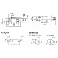 Chave Micro Switch com Haste e Roldana 20A/120Vac IR/E3 MG-2604 - Margirius