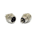Conector Mini Mike 5 vias Macho para Painel - YLF002/5P