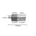 Motor com Redução 12V 46 RPM - Cód. Motor 43