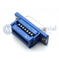 Conector DB15 Fêmea Para Cabo Flat  - Connfly