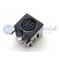 Conector Mini Din Fêmea PCI DS1093-03BN80 8 Pinos - Connfly
