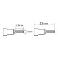 Terminal Tipo Pino Longo Isolado 22-16 AWG 0.25 á 1mm² Vermelho - PB2253 - Eletro Service
