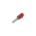 Terminal Tipo Pino Longo Isolado 22-16 AWG 0.25 á 1mm² Vermelho - PB2253 - Eletro Service