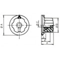 Knob com Seta K05 34,5mm com Parafuso - B.B.C