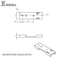 Suporte para Trilho injetado com Trava SP-TR - Caixa 80A - Patola