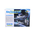 Kit Educacional Robô Solar Frota Espacial 6 em 1 - No. 2117A - Fácil de Montar - WRT024343