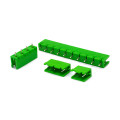 Conector Verde Multipolar STLZ960 Macho 180º (Vertical) Com as Laterais Abertas - Passo 7,62mm - 2 a 10 Vias - Phoenix Mecano