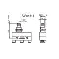 Chave Micro Switch com Êmbolo 15A/250Vac SWA-H1 - Switron