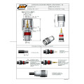 Conector TNC Macho Reto Cabo Prensa Cabo RG-58 / RGC-58 - TM-1 - Gav 92 - KLC