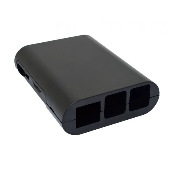 010-0198 CASE PLASTICO P/ RASPBERRY PI 3 B - PRETO
