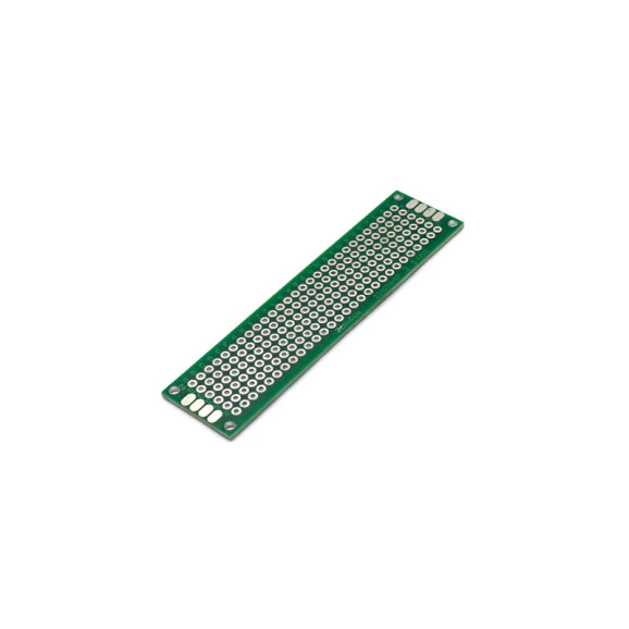 Placa Padrão PCI Dupla Face Furação Ilha 2x8cm Verde - 03-429