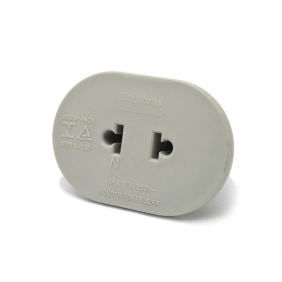 Adaptador Conversor de Sistema 2 Polos 073-EB 10A/250V - Enerbras