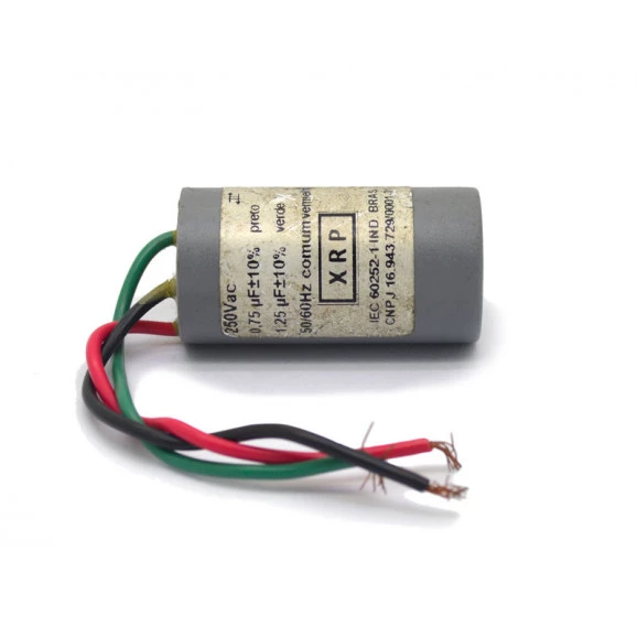 Capacitor de 075+1,25UF/250Vac +-10% - CD1015 - XRP