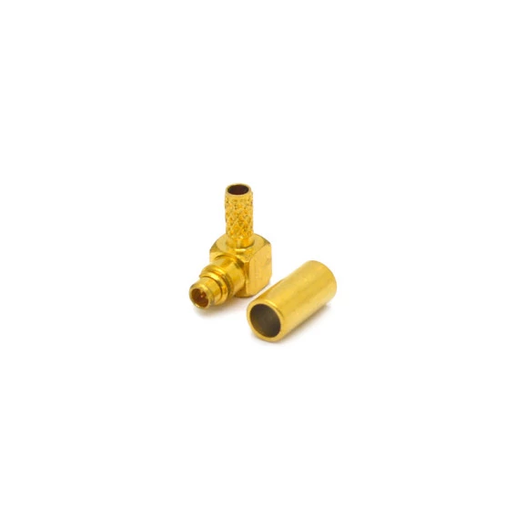 Conector MMCX Macho Angular Cabo Crimpagem RG-174 - 11006 - Gav 105 - KLC
