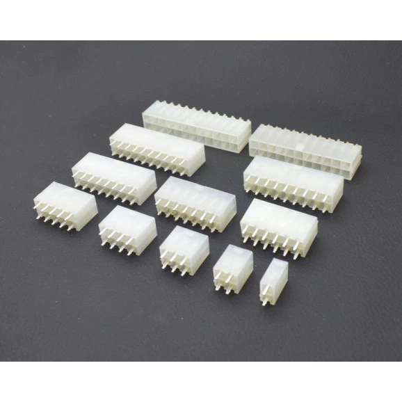 Conector Macho JS-1150 180º Mini fit Passo de 4.20mm - 2 a 24 Vias