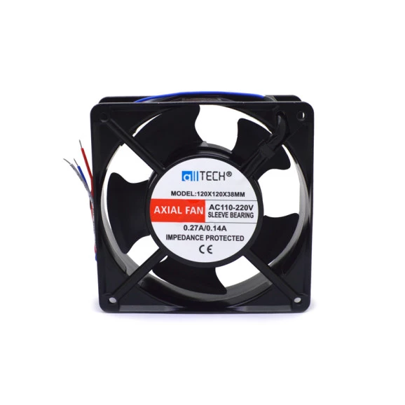 Microventilador Metálico 110-220Vac 50/60Hz 120x120x38mm Rolamento - All Tech