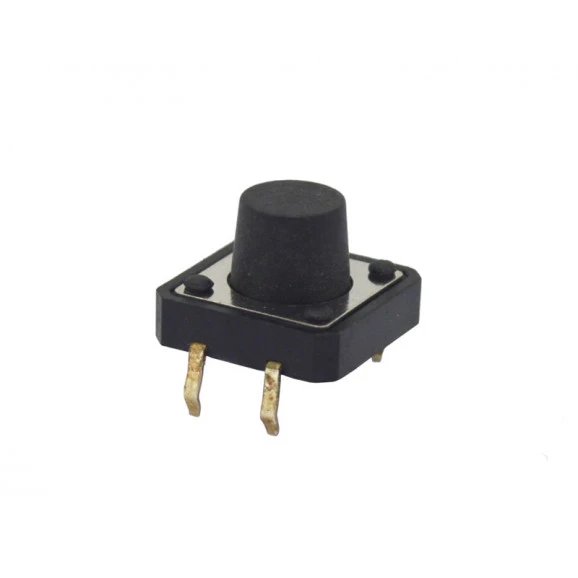 Chave Táctil com 4 Terminais 12x12x8,5mm 180º - KFC-A06