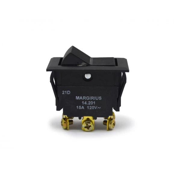 Chave Gangorra / Tecla Plástica Bipolar 15A/120V 14.201 Liga/Liga MFT1FP1Q - Margirius