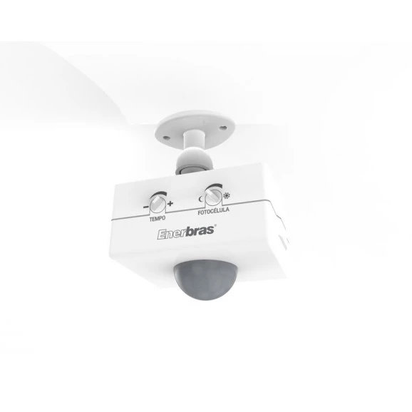 Sensor de Presença Infravermelho de Teto - 1501-E - Enerbras