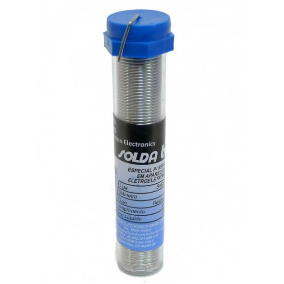 Estanho para Solda Best 189MSX10 60x40 diâmetro de 1.00mm Tubinho de 25g
