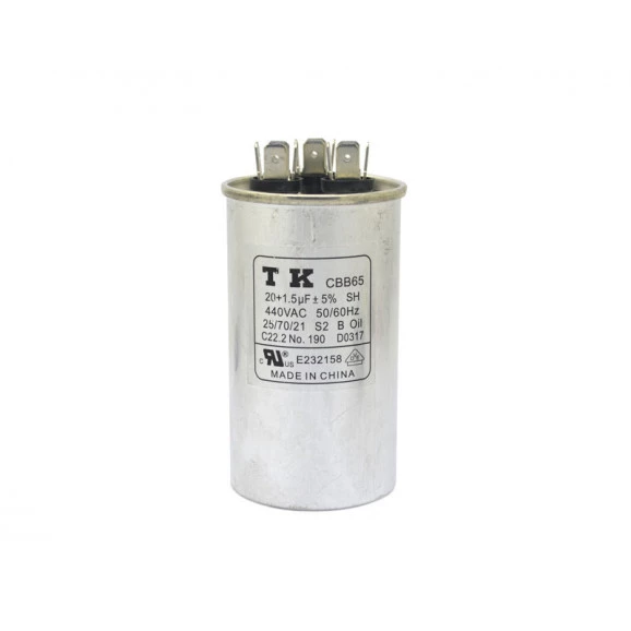 Capacitor de Partida 20+1,5uF/440Vac 50/602Hz +-5%