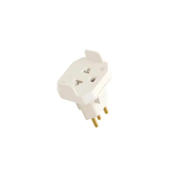 Adaptador para Tomada Bipolar 2P + T 10A/250V Cinza Cód. 2161 - Fame