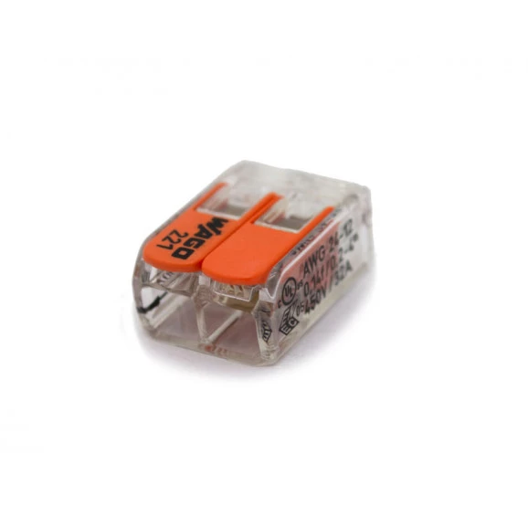 Conector Wago Borne Emenda Para 2 Fios - 221-412 - Wago