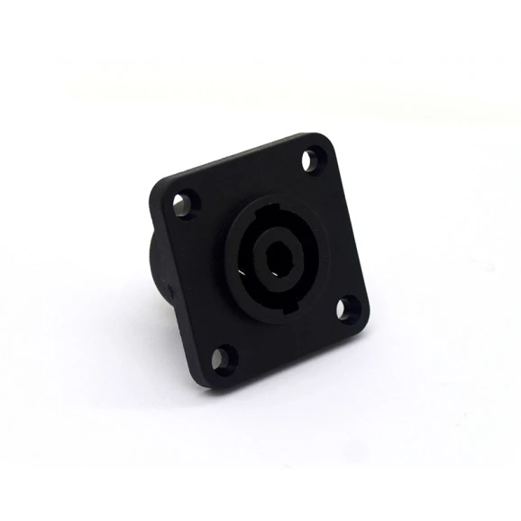 Conector SpeakOn Quadrado Fêmea para Painel 4 Vias - JL33050