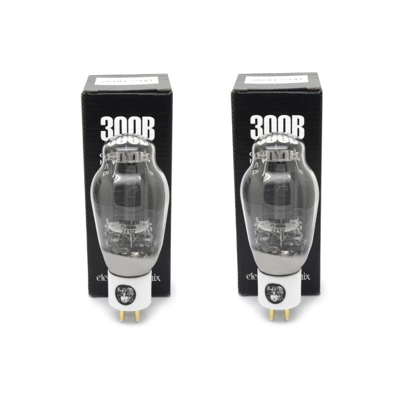 Par Casado da Válvula Triodo de Potência 300B EH - Electro-Harmonix